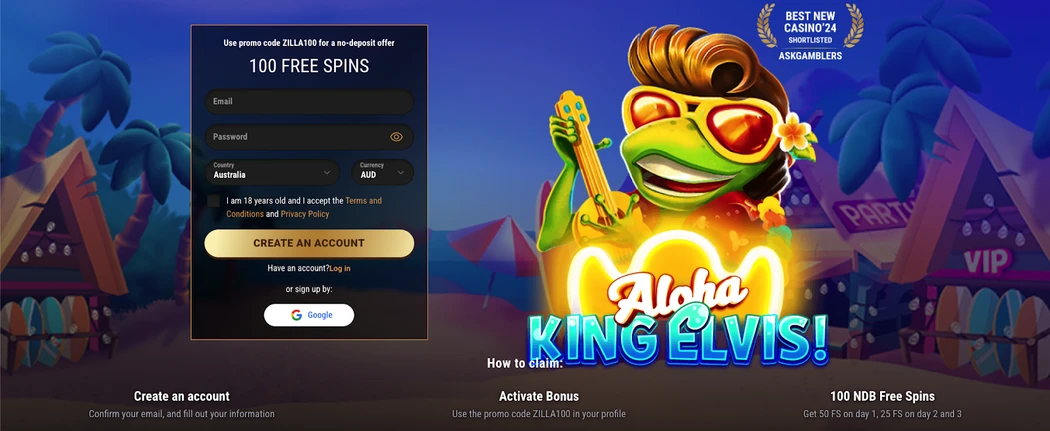 Free $100 pokies no deposit sign up bonus