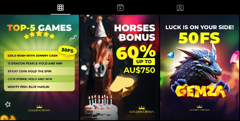 Golden Crown Casino free spins