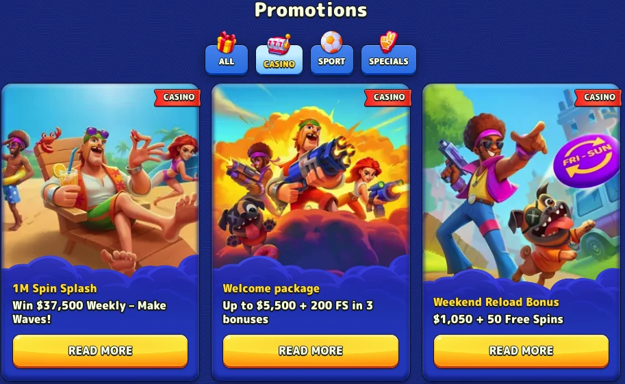 Pistolo Casino free spins Australia