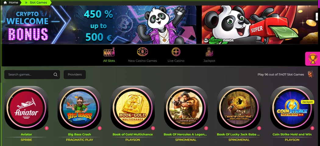Fortune panda games