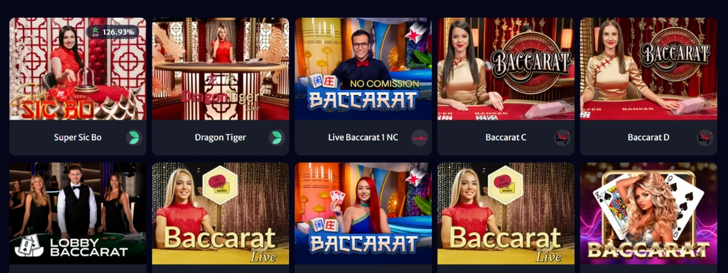 Live dealer online casino