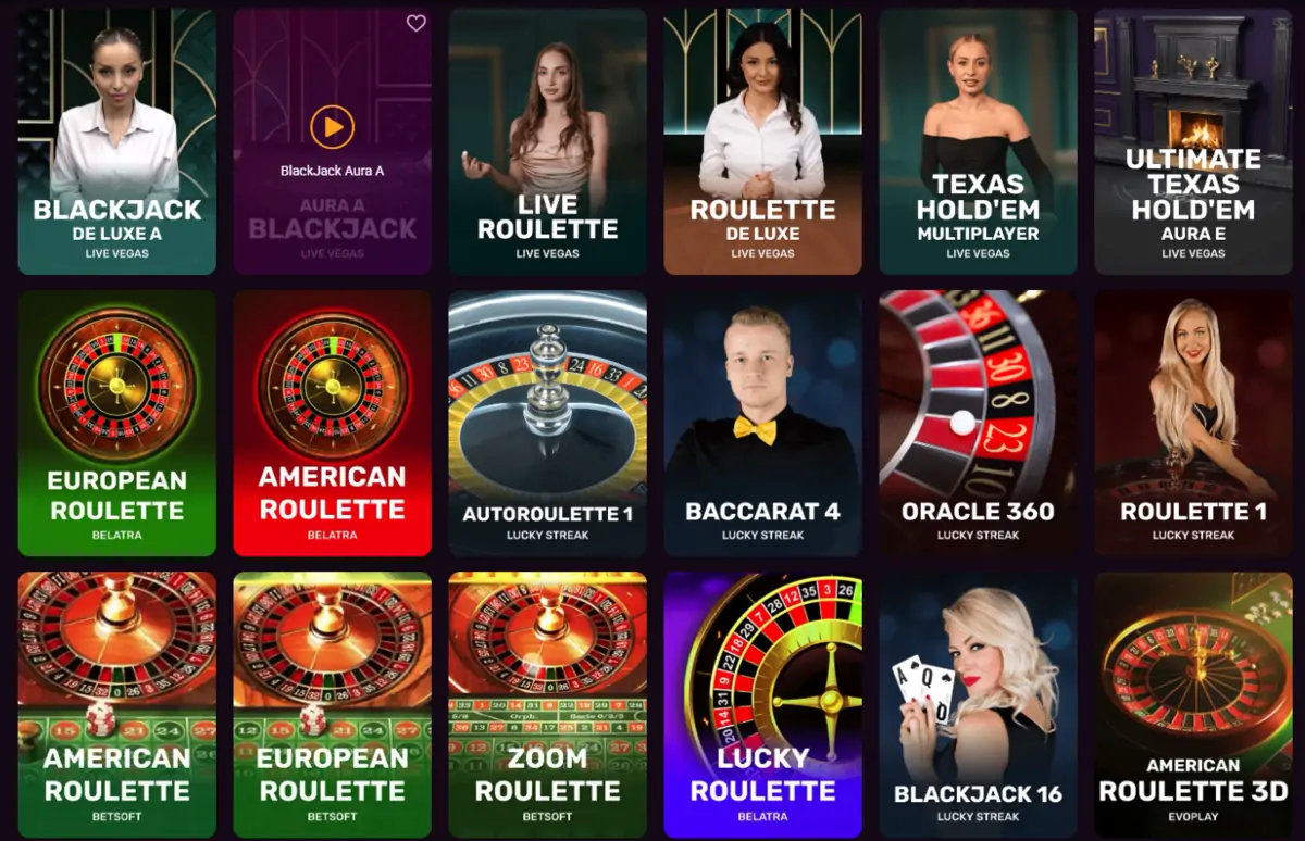 Casinonic live casino