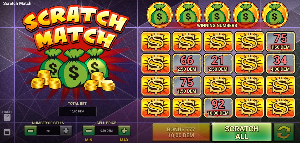 Scratch cards online